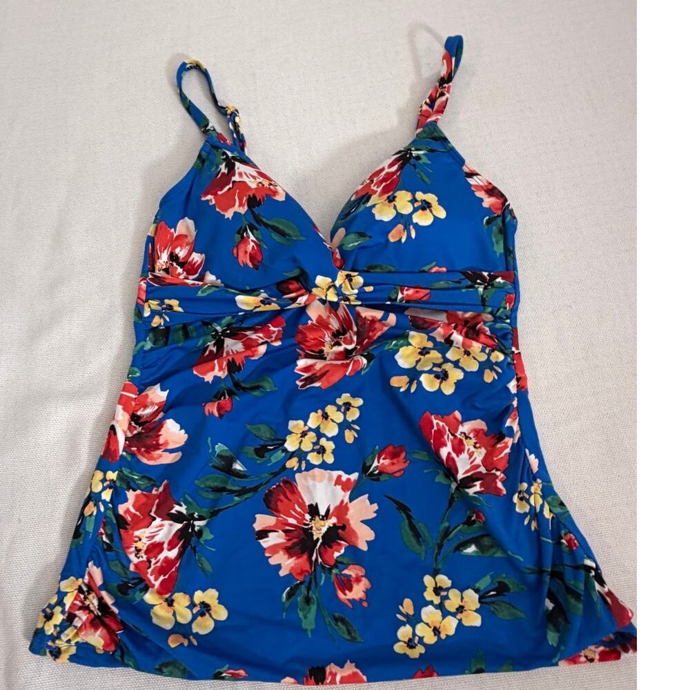 Lauren Ralph Lauren Floral Tankini Top size 8